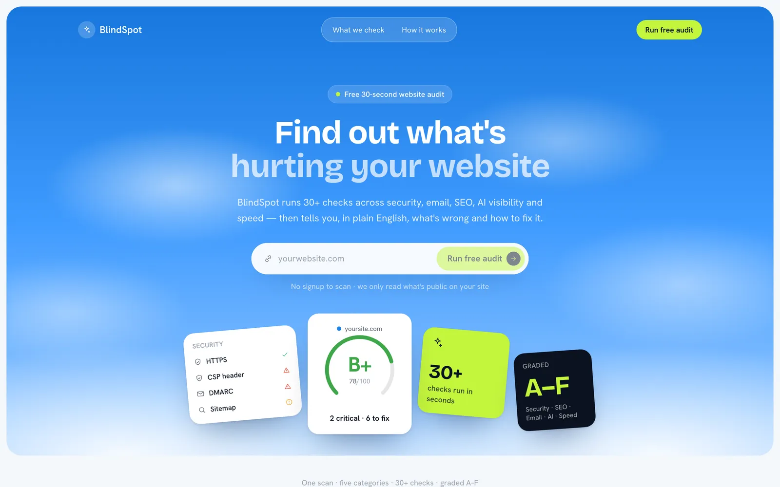 Screenshot of Website Audit Lead Funnel Engine